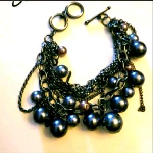 Grey beaded bracelet
